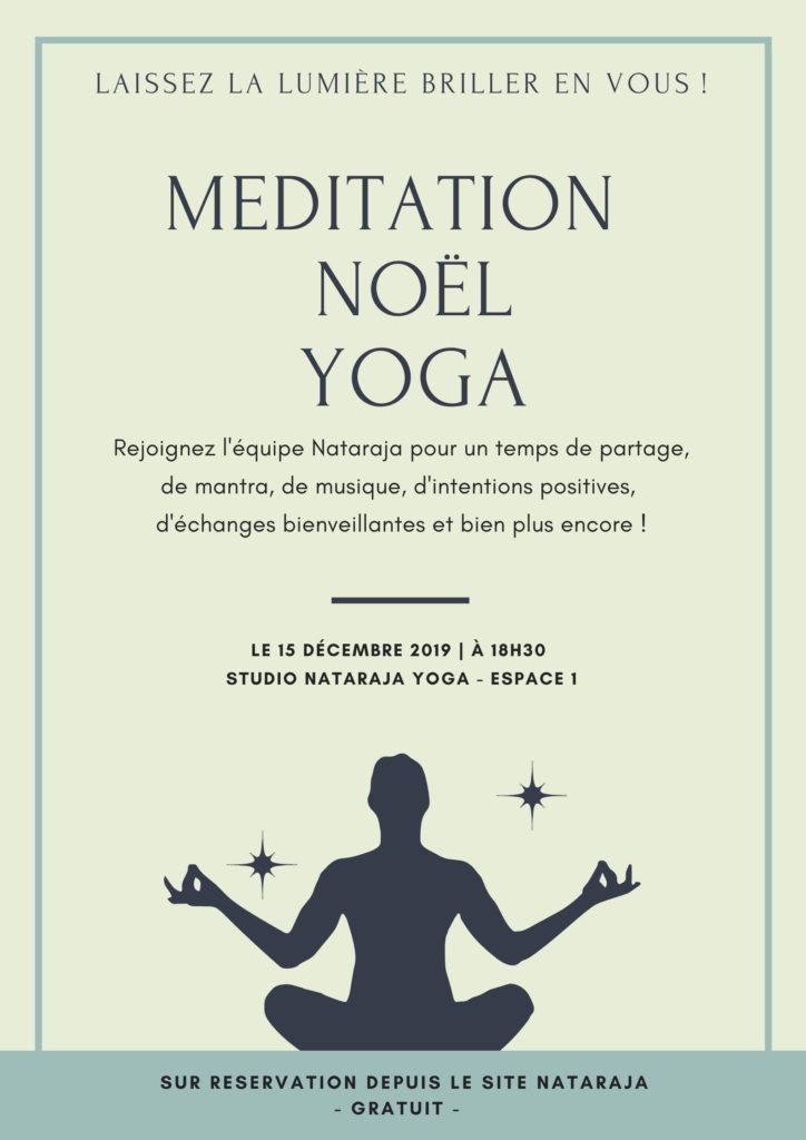 Méditation de Noël - studio Nataraja yoga - Bordeaux