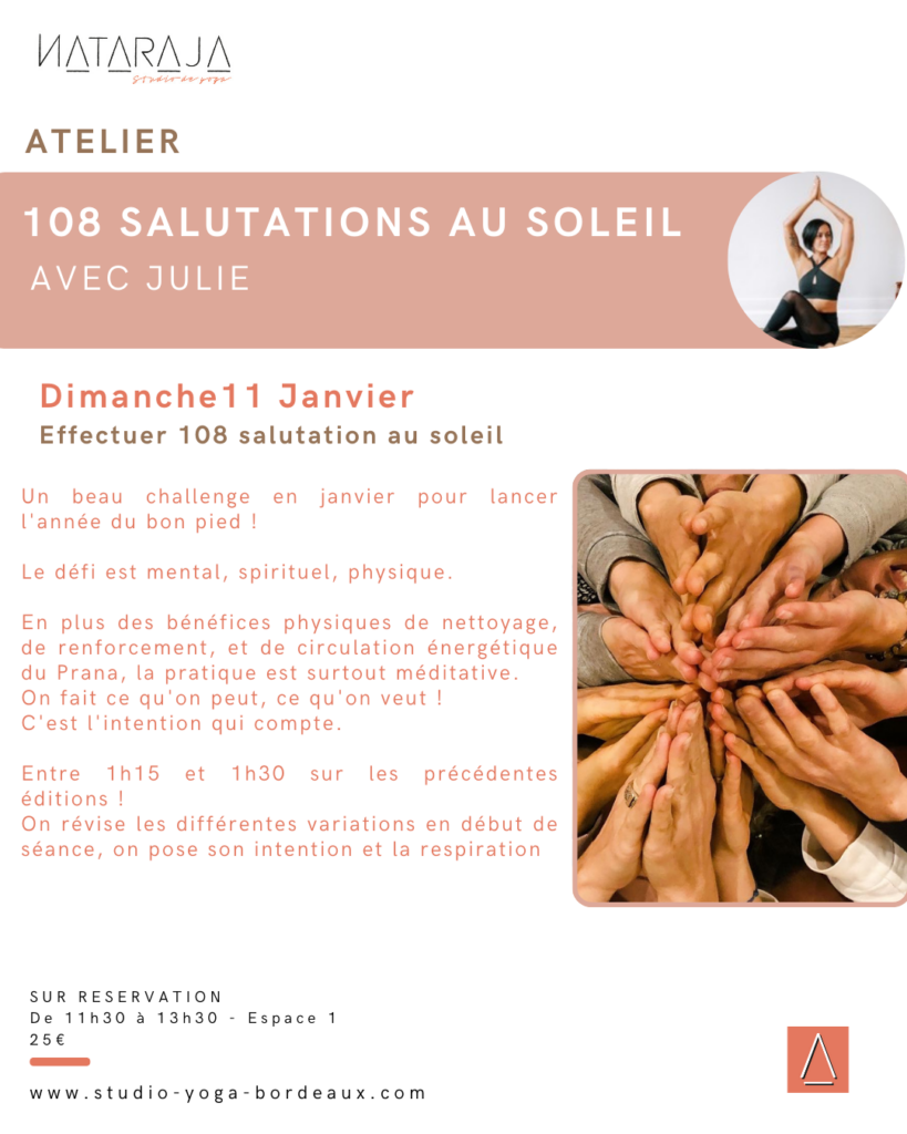 salutation au soleil, l'altier pour débuter l'année